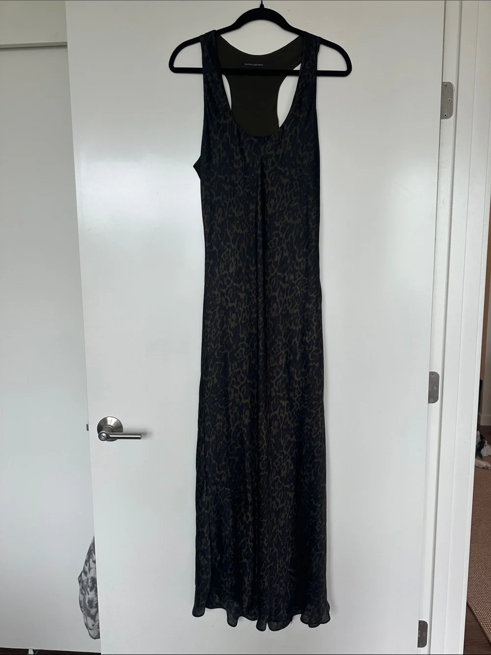 Subtle cheetah print racerback slip dress - Picture 1 of 6